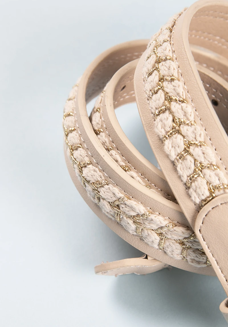 Women's Braided detail belt