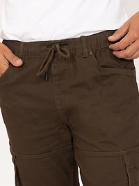 DNM WORKS Men's Brown Cargo Sneaker Pant