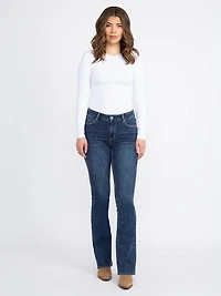 Women's Medium Dark Wash Baby Boot Jeans