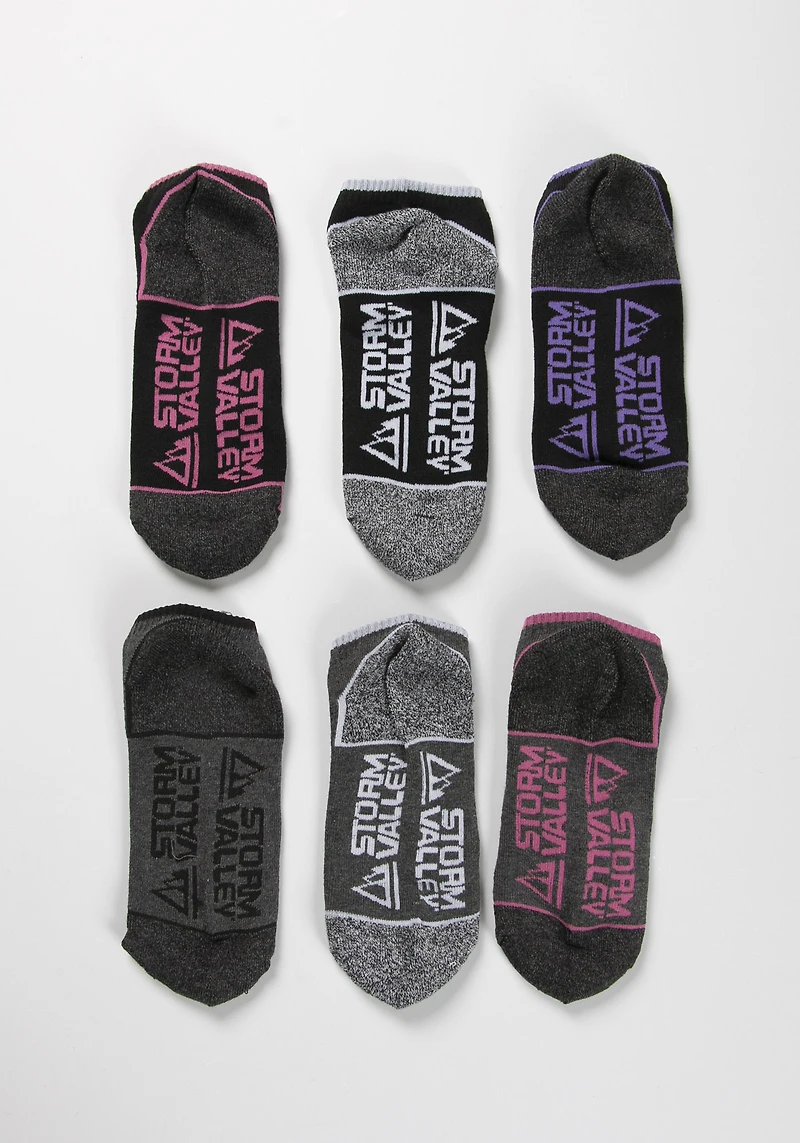 Women's 6Pk Trainer Socks