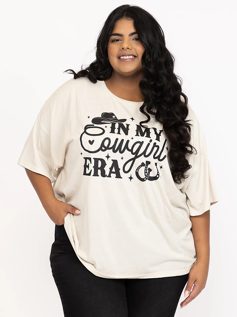 Women's Cowgirl Era Oversized Tee
