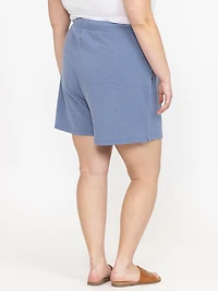 Women's Wavy Rib Pull On Short