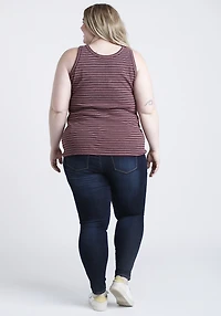 Women's Striped Rib Knit Tank