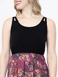 Women's Colour Block Maxi Dress