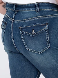 Women's Plus Flap Pocket Baby Boot Jeans