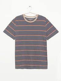 Men's Stripe Crew Neck Tee