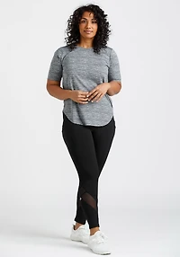 Women's Space Dye Print Active Tee