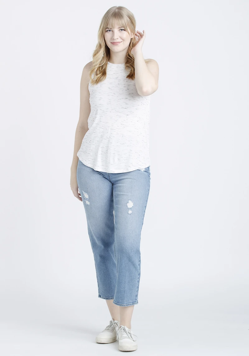 Women's High Neck Space Dye Tank