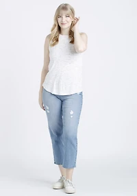 Women's High Neck Space Dye Tank