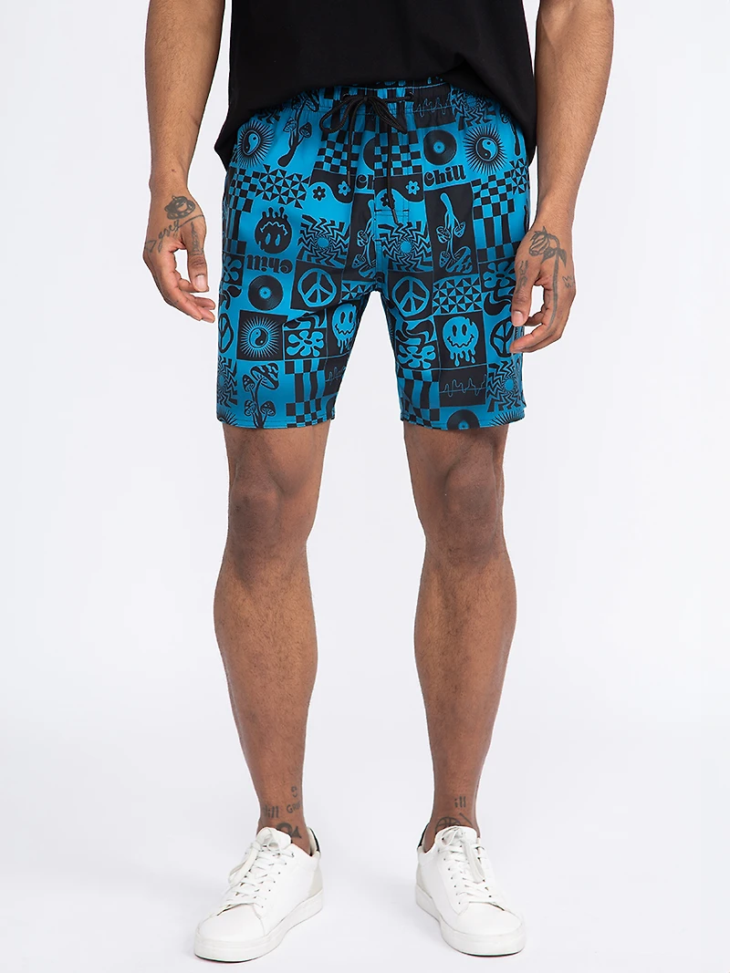 Men's Psychedelic Board Short