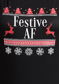 Women's Festive Baseball Tee