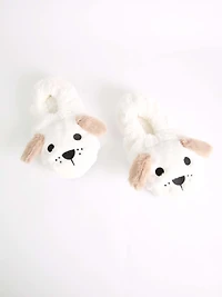 Women's Puppy Puffer Slipppers
