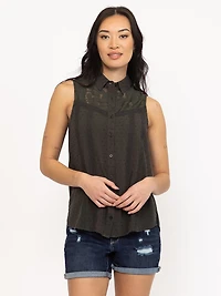 Women's Lace Insert Shirt