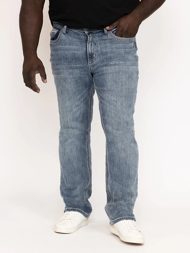 Men's Medium Wash Slim Straight Jeans