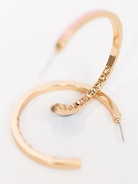 Women's Pink Stone Earrings