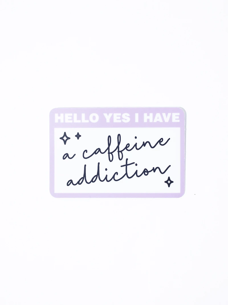 Caffeine Addiction Sticker