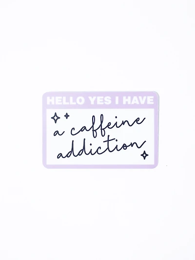 Caffeine Addiction Sticker