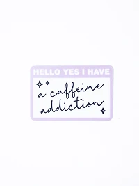Caffeine Addiction Sticker