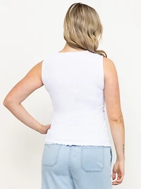 Women's Hibiscus Mesh Tank