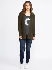 Women's Feather Scoop Neck  Tank