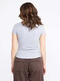 Women's Rib Sweetheart Neck Tee