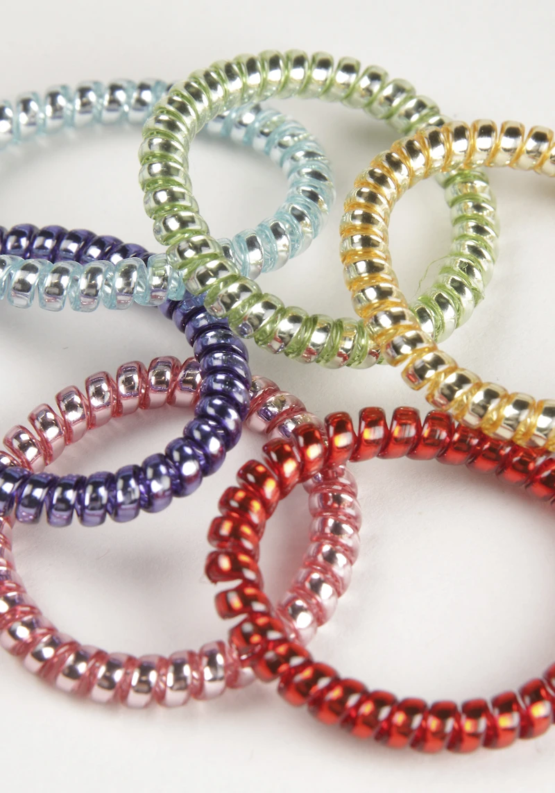 Women's Holographic Jelly Spirals