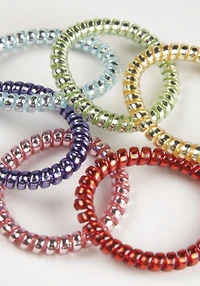 Women's Holographic Jelly Spirals