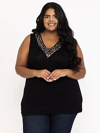 Women's Sequin Tank Top