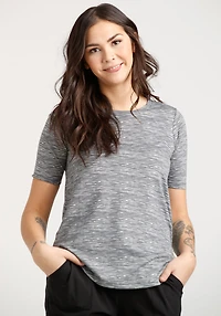 Women's Space Dye Print Active Tee