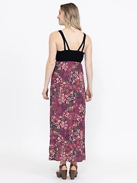 Women's Colour Block Maxi Dress