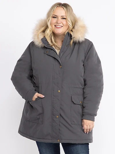 Women's Anorak with Sherpa Lining