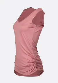 Women's Scoop Neck Side Ruched Tank