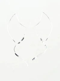 Women's Silver Pull Through Earrings