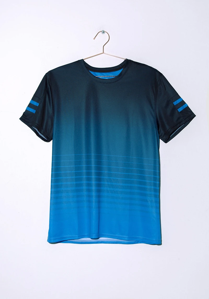 Men's Athletic Ombre Crew Neck Tee