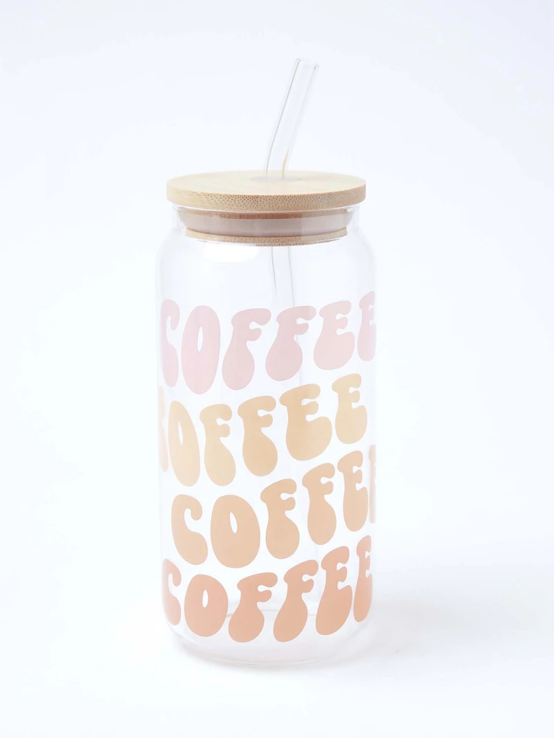 Coffee Lover Glass Tumbler