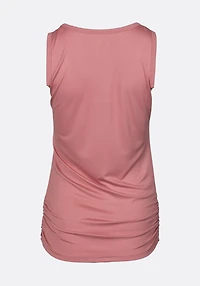 Women's Scoop Neck Side Ruched Tank