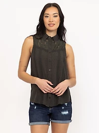 Women's Lace Insert Shirt