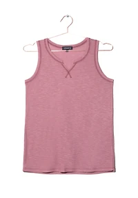 Women's Rib Split Crewneck Tank