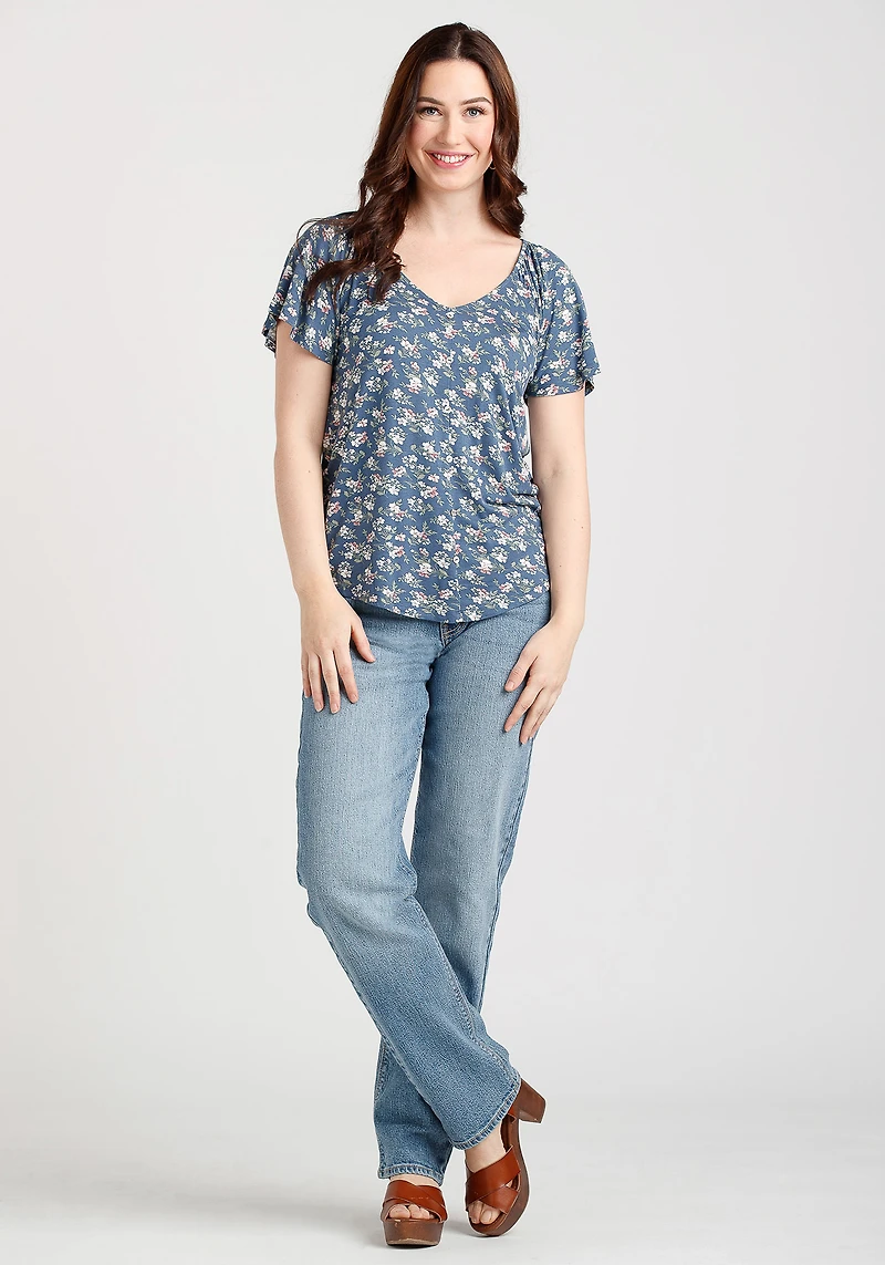 Women's Ditsy Floral Top
