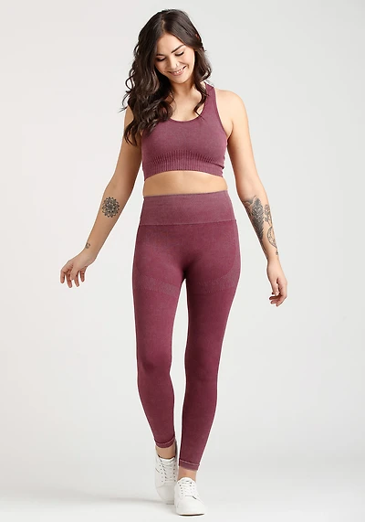 Women's Washed Rib Seamless Legging