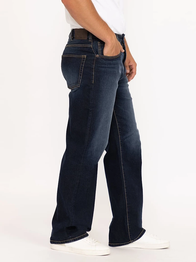 Men's Loose Medium Dark Jeans