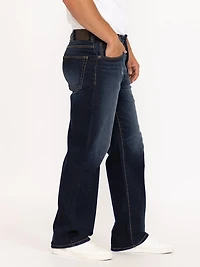 Men's Loose Medium Dark Jeans