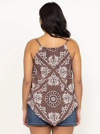Women's Bandana Print Tank