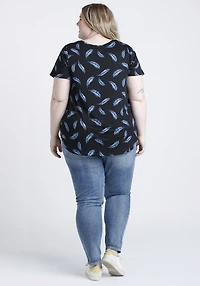 Women's Feather Scoop Neck Tee