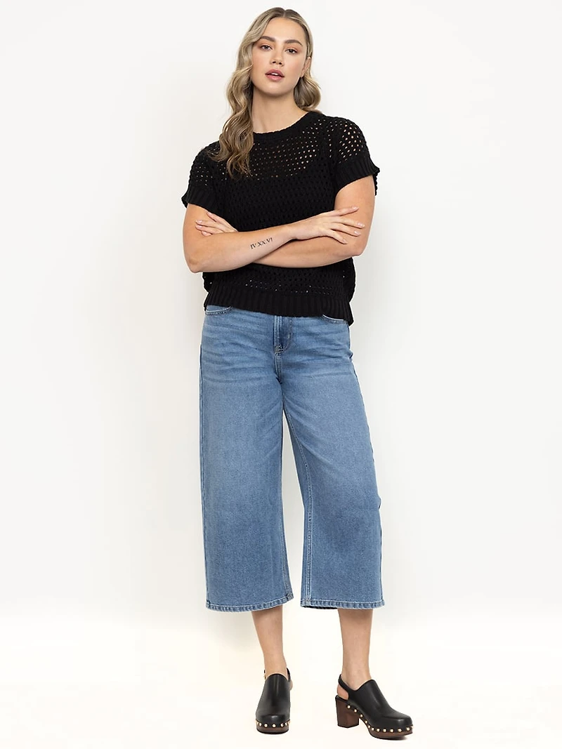 Women's Mesh Pullover Sweater