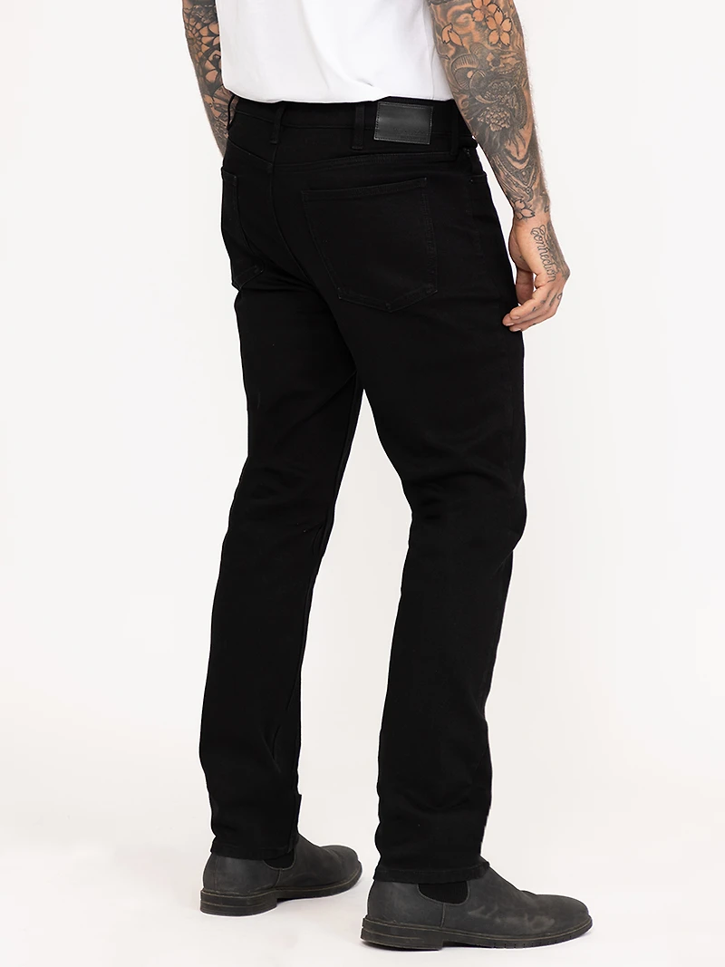 Men's Black Relaxed Slim Jeans