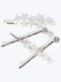 4Pk Star Hair Pins