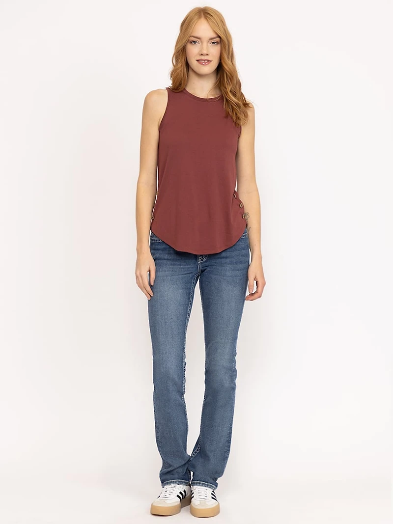 Women's Side Button Tank
