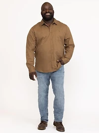 Men's Solid Washed Shirt
