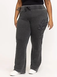 Women's Cross Print Fleeece Pant